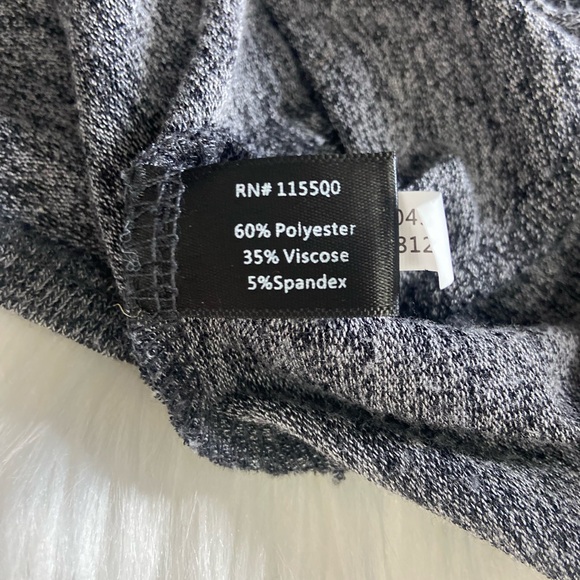 Boston Proper Gray Sz M Long Sleeve with Faux Fur Cuff - Picture 10 of 10